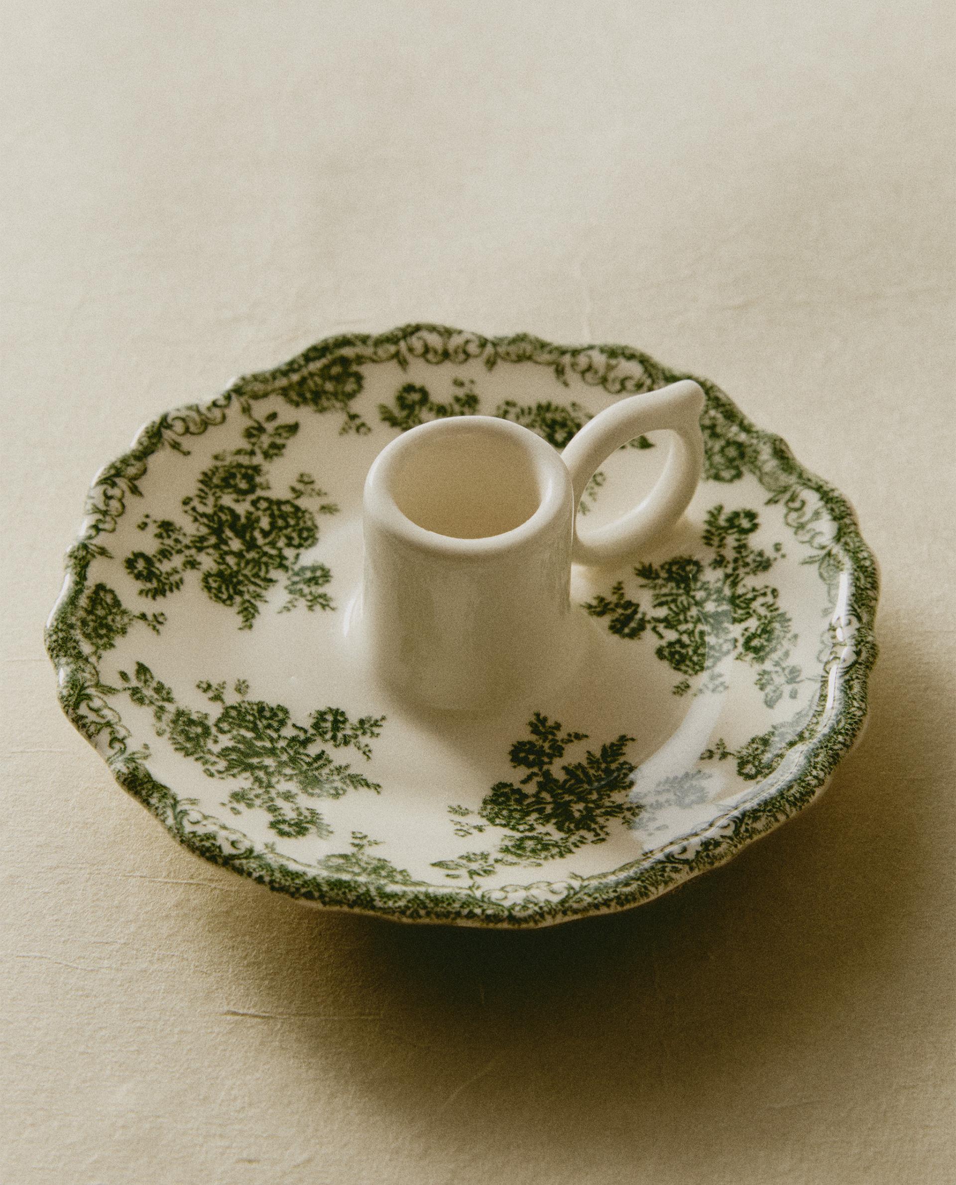 フローラル クレイポッタリー 燭台 | Zara Home 日本/Japan