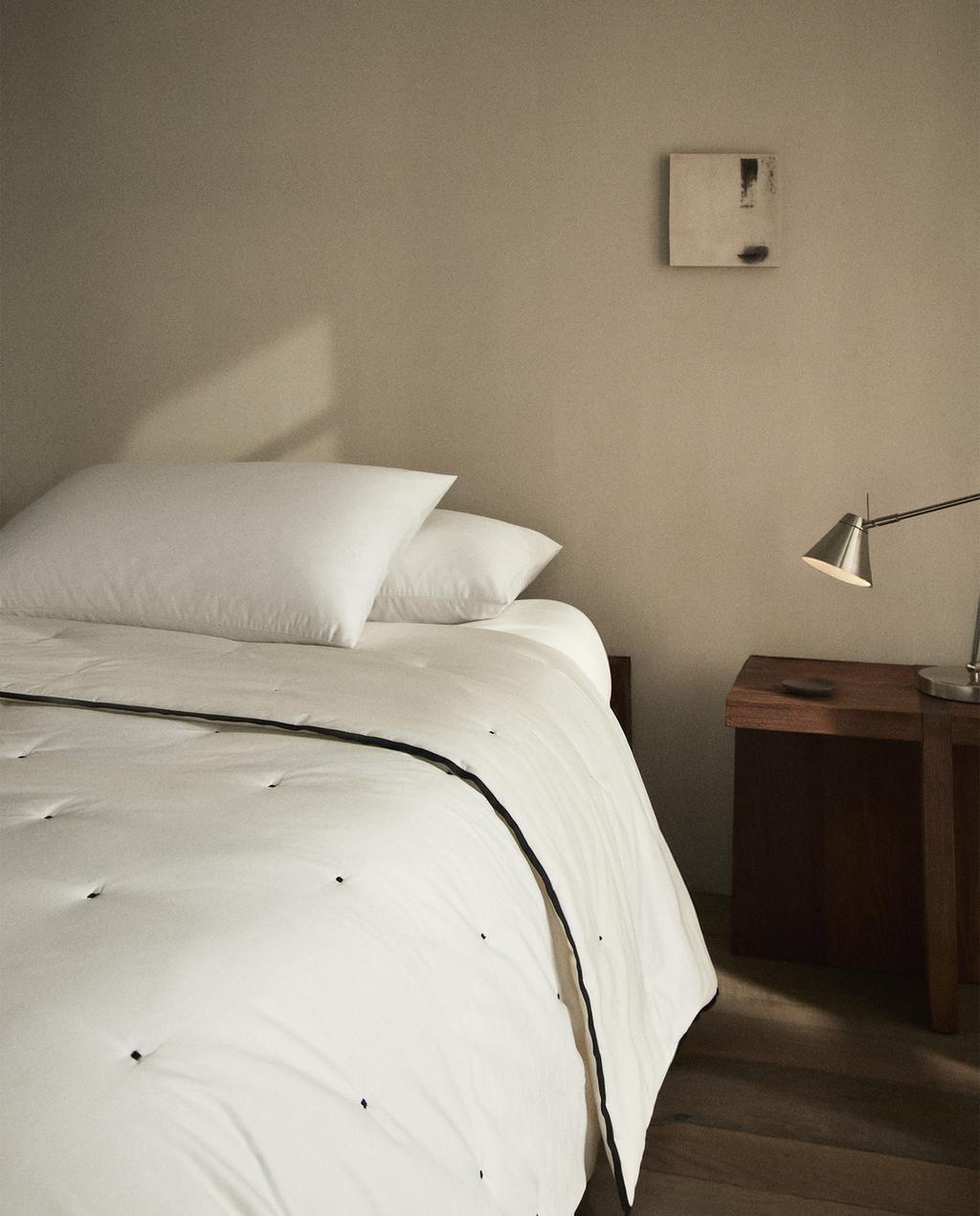 TRAPUNTA SATIN LINO A PUNTI