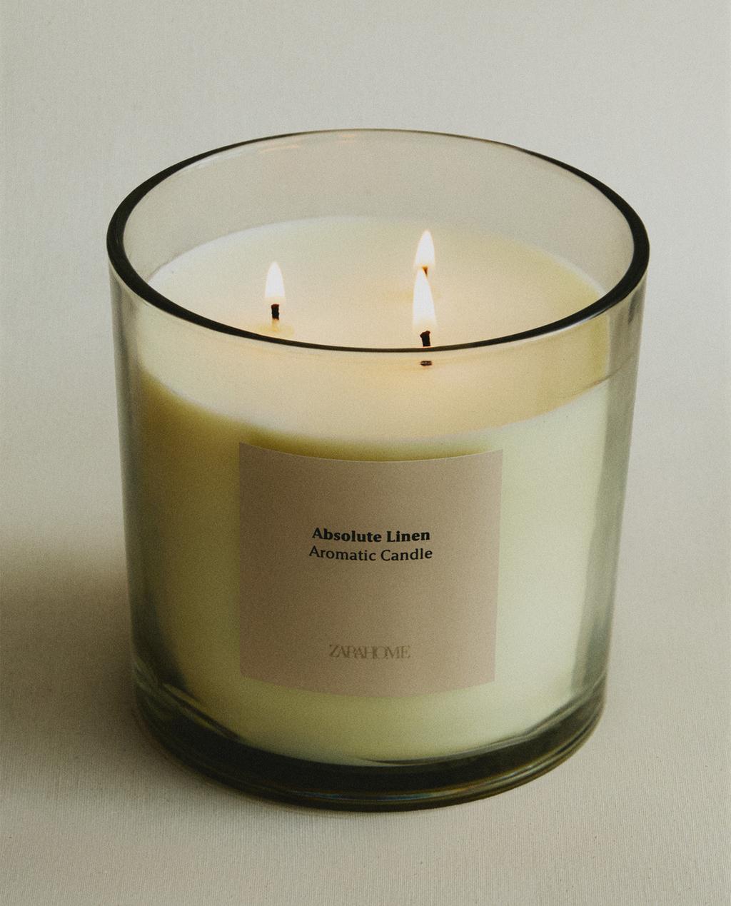 (620 G) ABSOLUTE LINEN SCENTED CANDLE