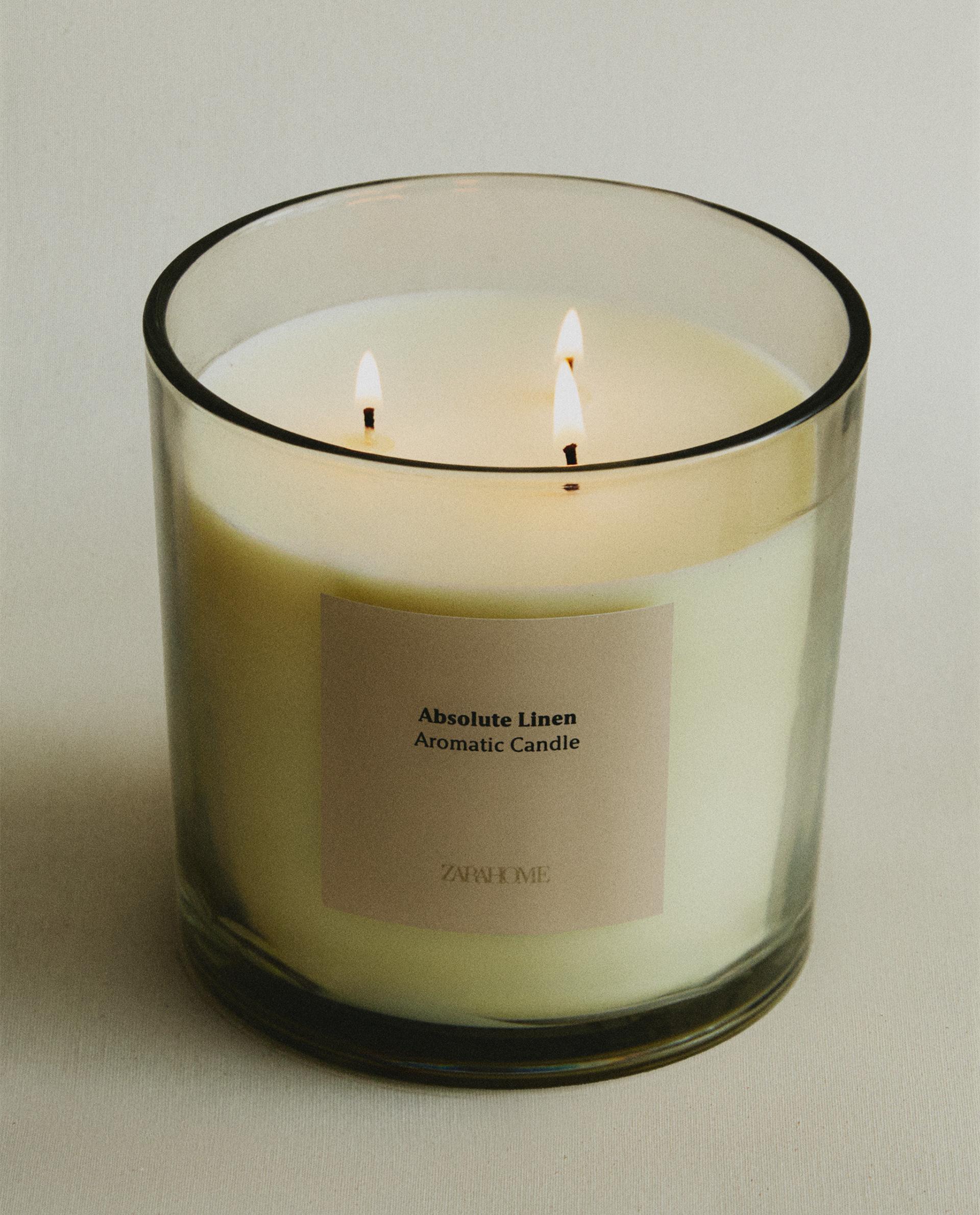 (620 G) ABSOLUTE LINEN SCENTED CANDLE (620 G) ABSOLUTE LINEN SCENTED CANDLE