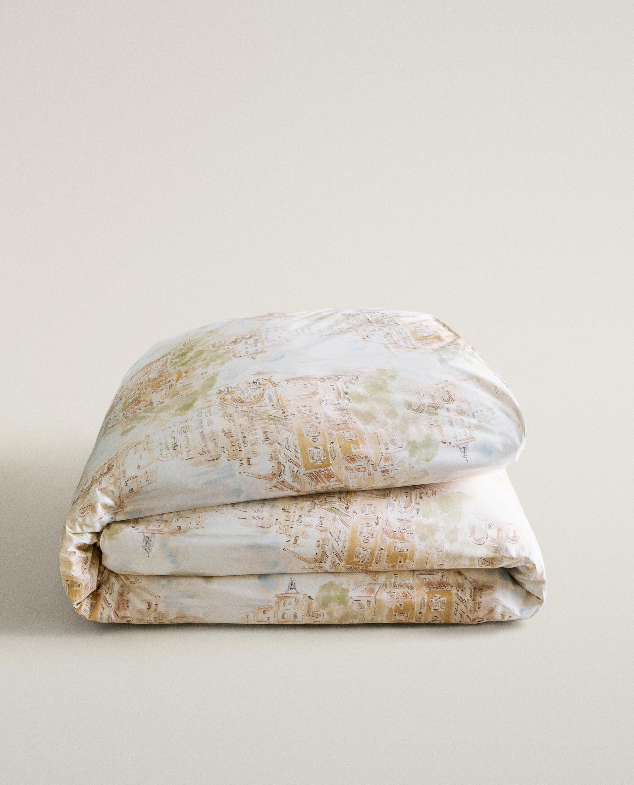 LANDSCAPE PRINT COTTON DUVET COVER product thumbnail 9