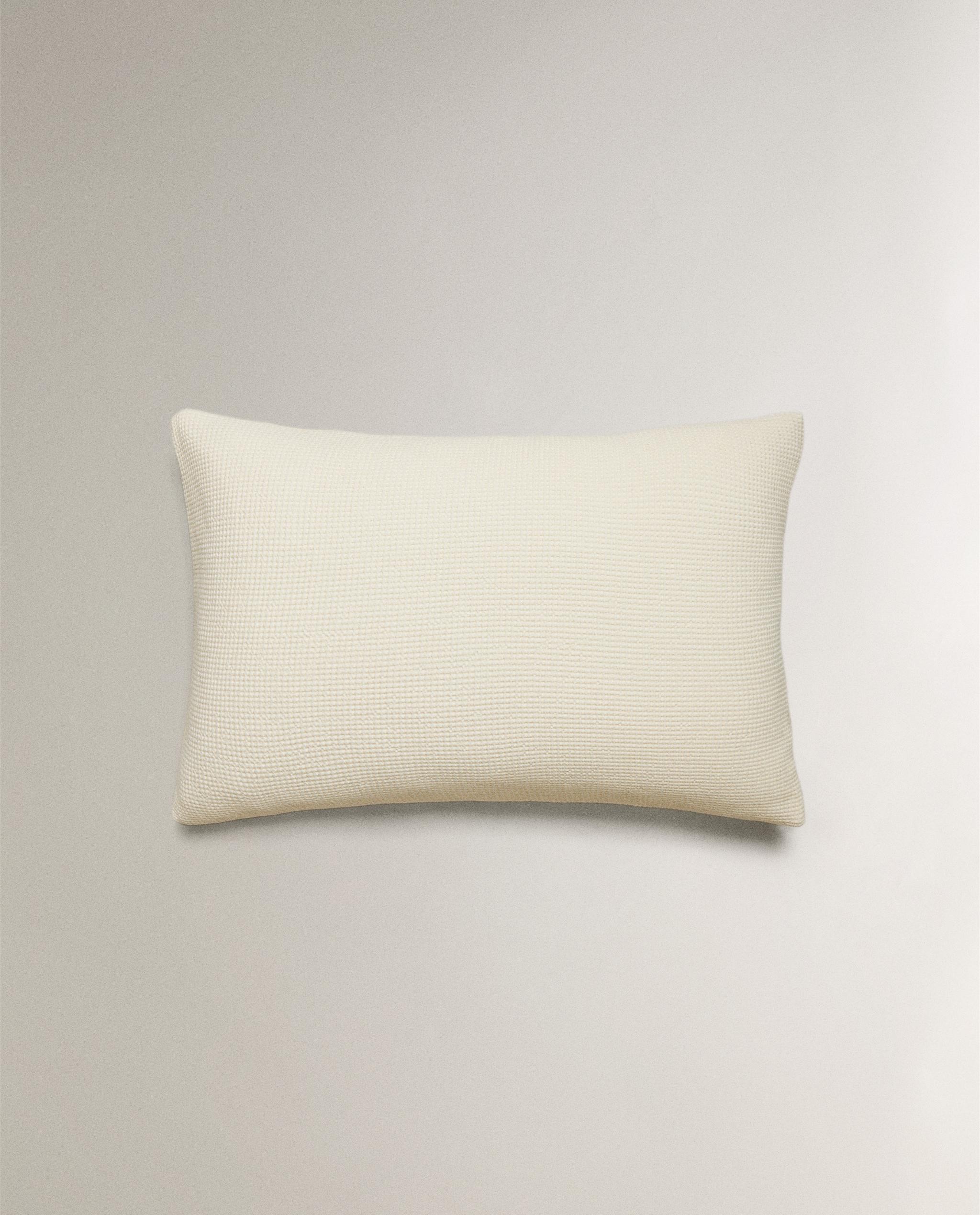 MINI WAFFLE-KNIT COTTON PILLOWCASE product thumbnail 14