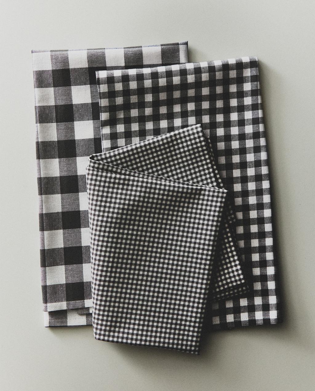 PACK OF DYED THREAD TEA TOWELS (PACK OF 3)