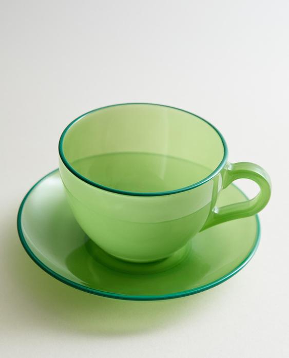 TAZA CAFÉ CON PLATO VIDRIO