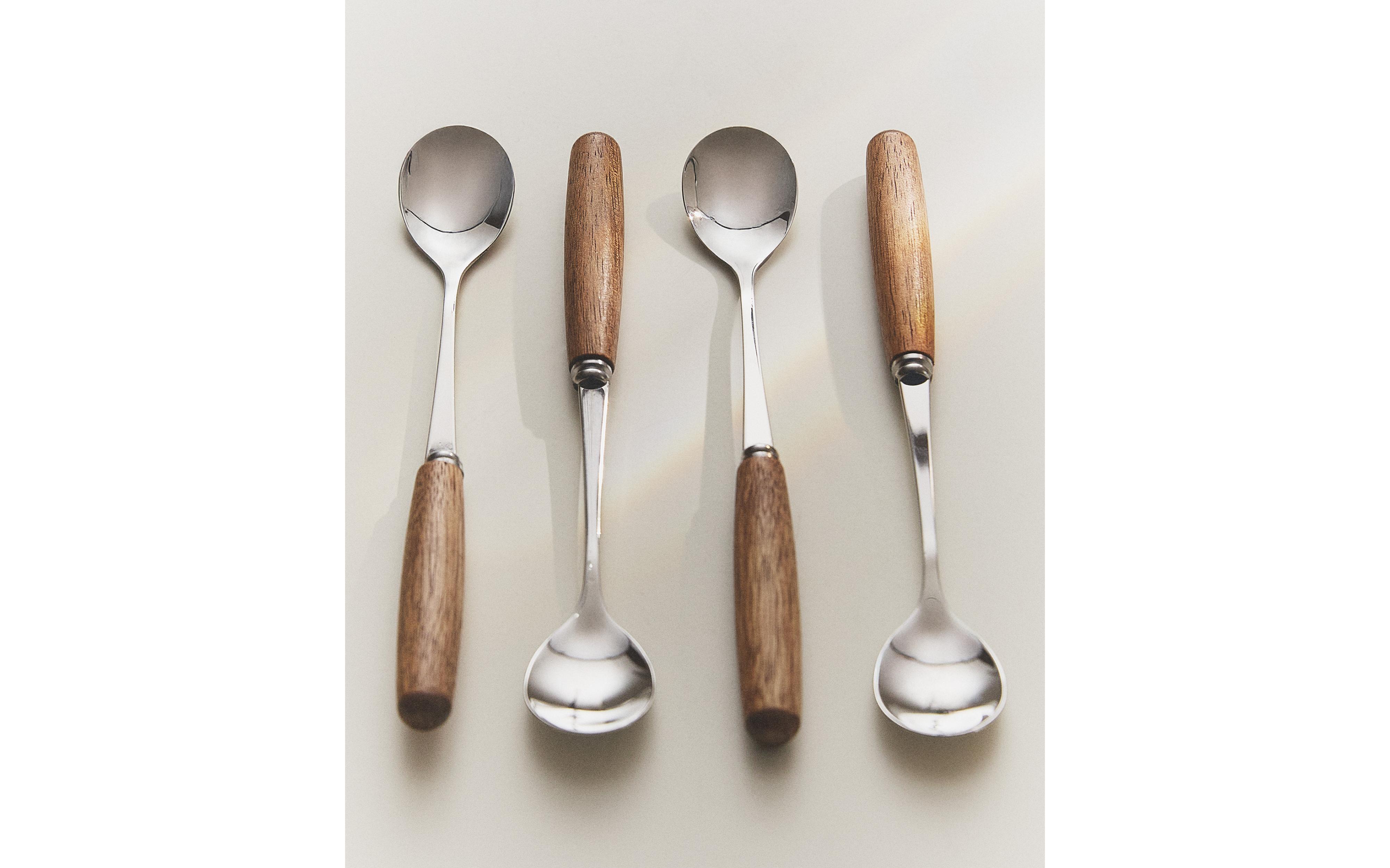 PACK OF WOODEN DESSERT SPOONS (PACK OF 4) product thumbnail 8