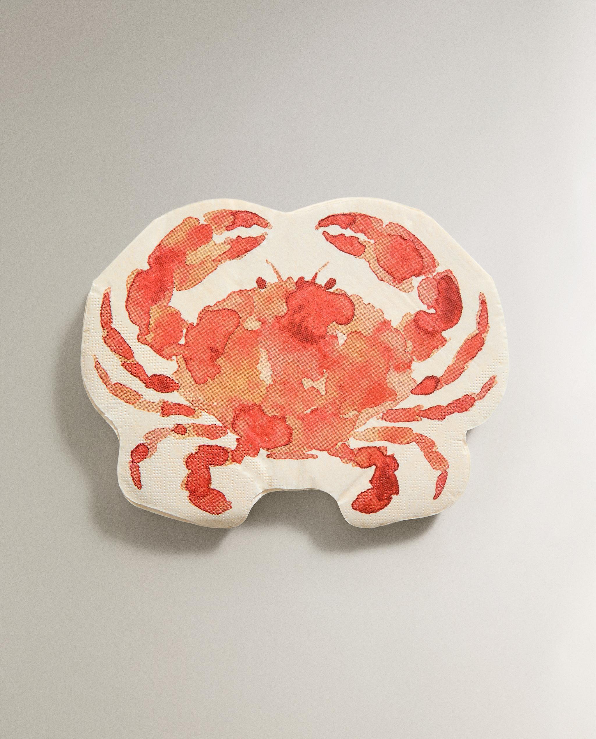PACK OF CRAB PAPER NAPKINS (PACK OF 20) product thumbnail 4