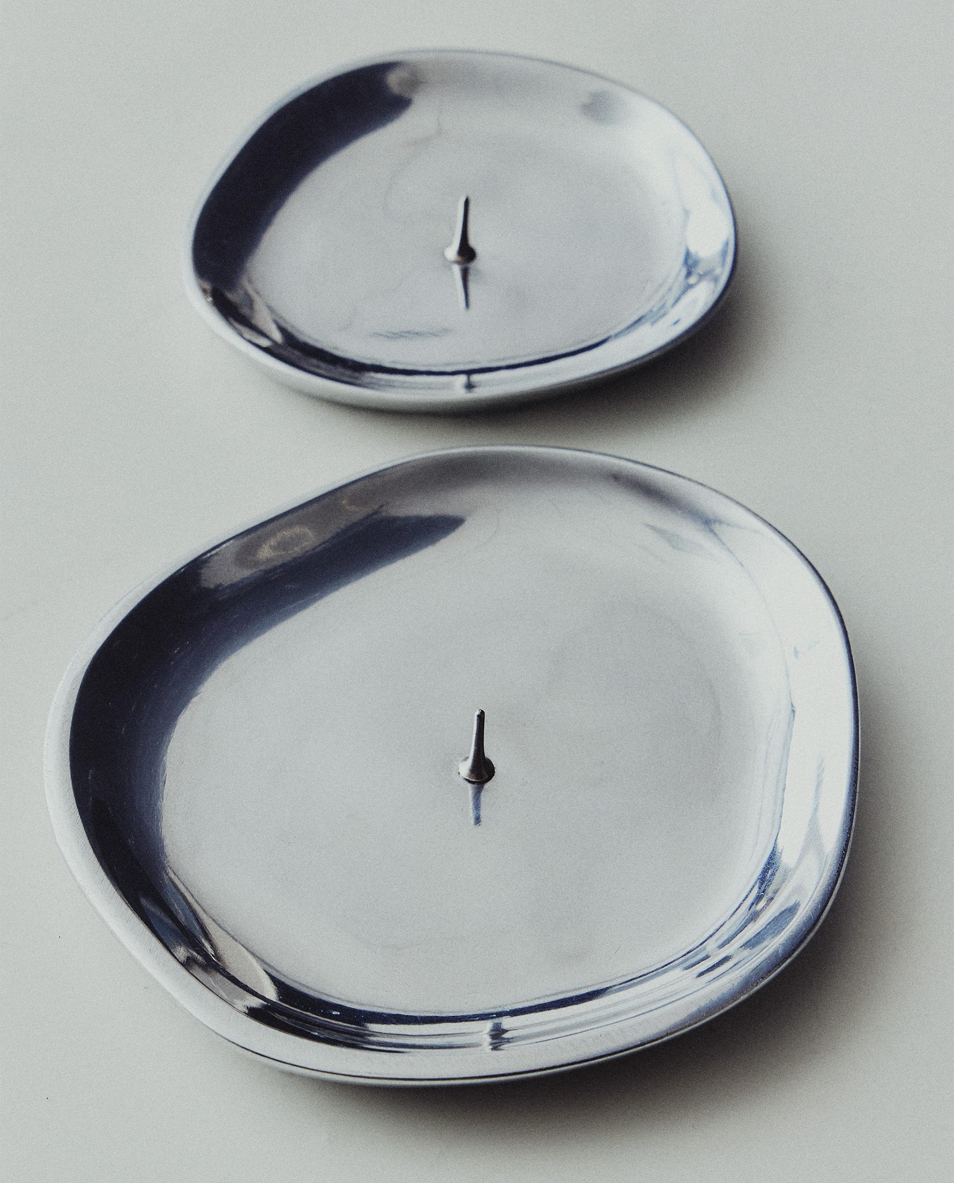 シルバーアルミニウム キャンドルホルダー | Zara Home 日本/Japan