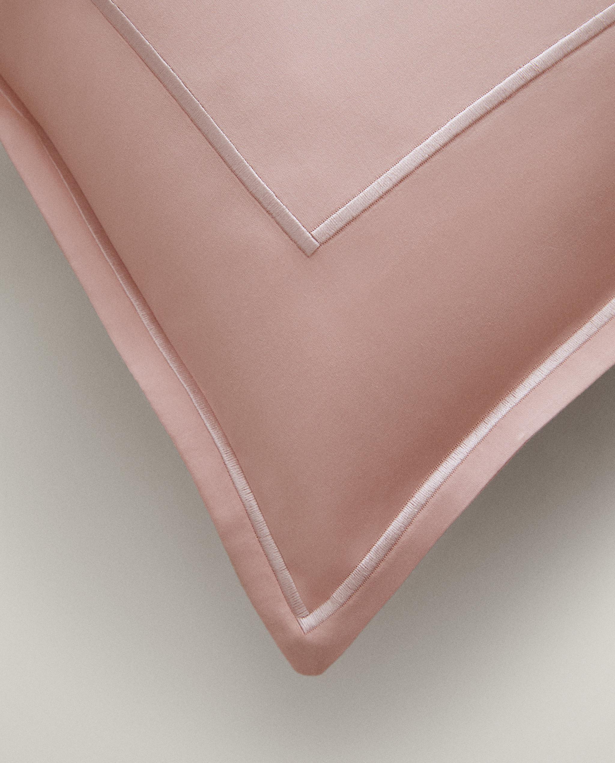 SATEEN PILLOWCASE WITH DOUBLE TRIM product thumbnail 7