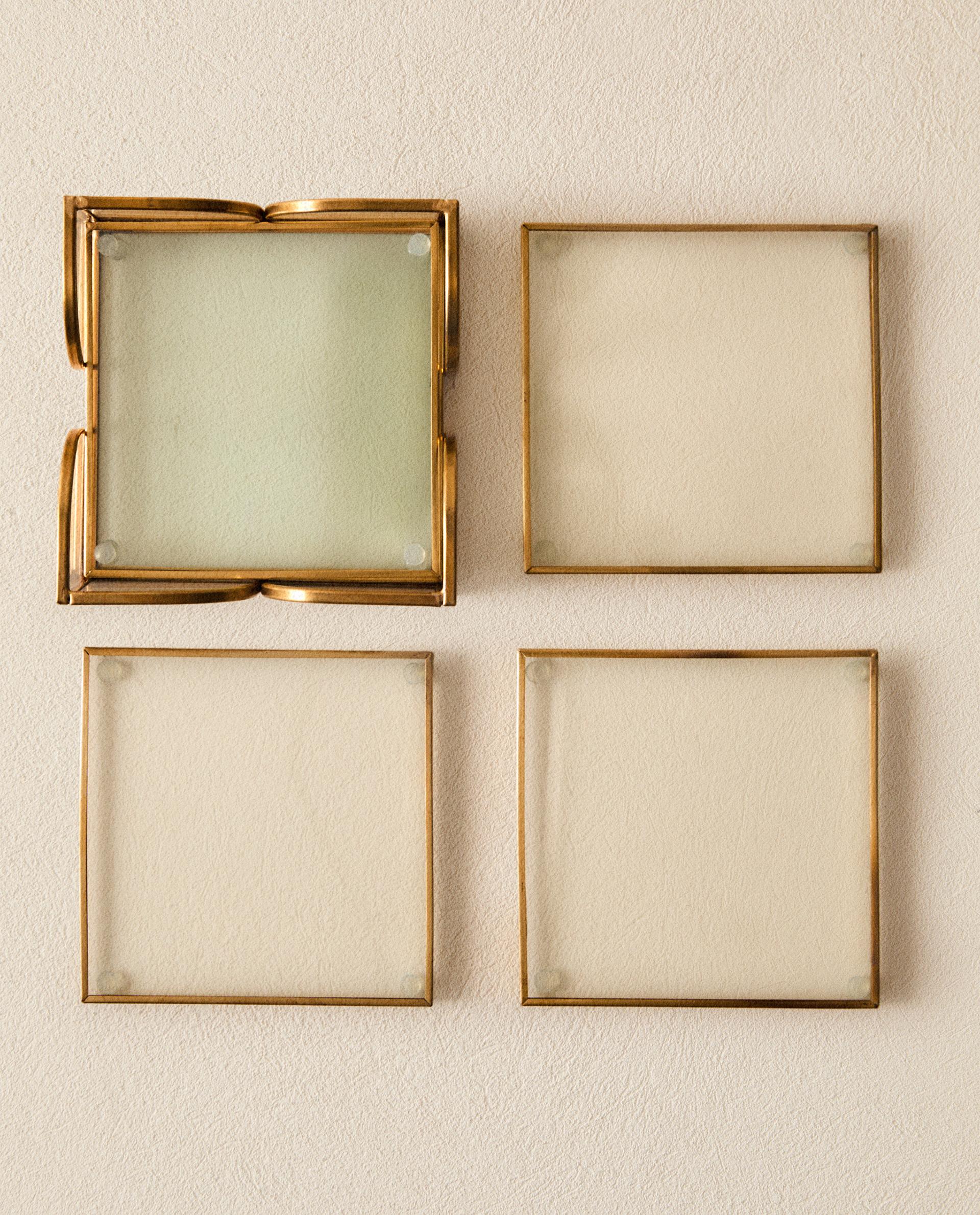 PACK OF METAL AND GLASS COASTERS (PACK OF 6) PACK OF METAL AND GLASS COASTERS (PACK OF 6)