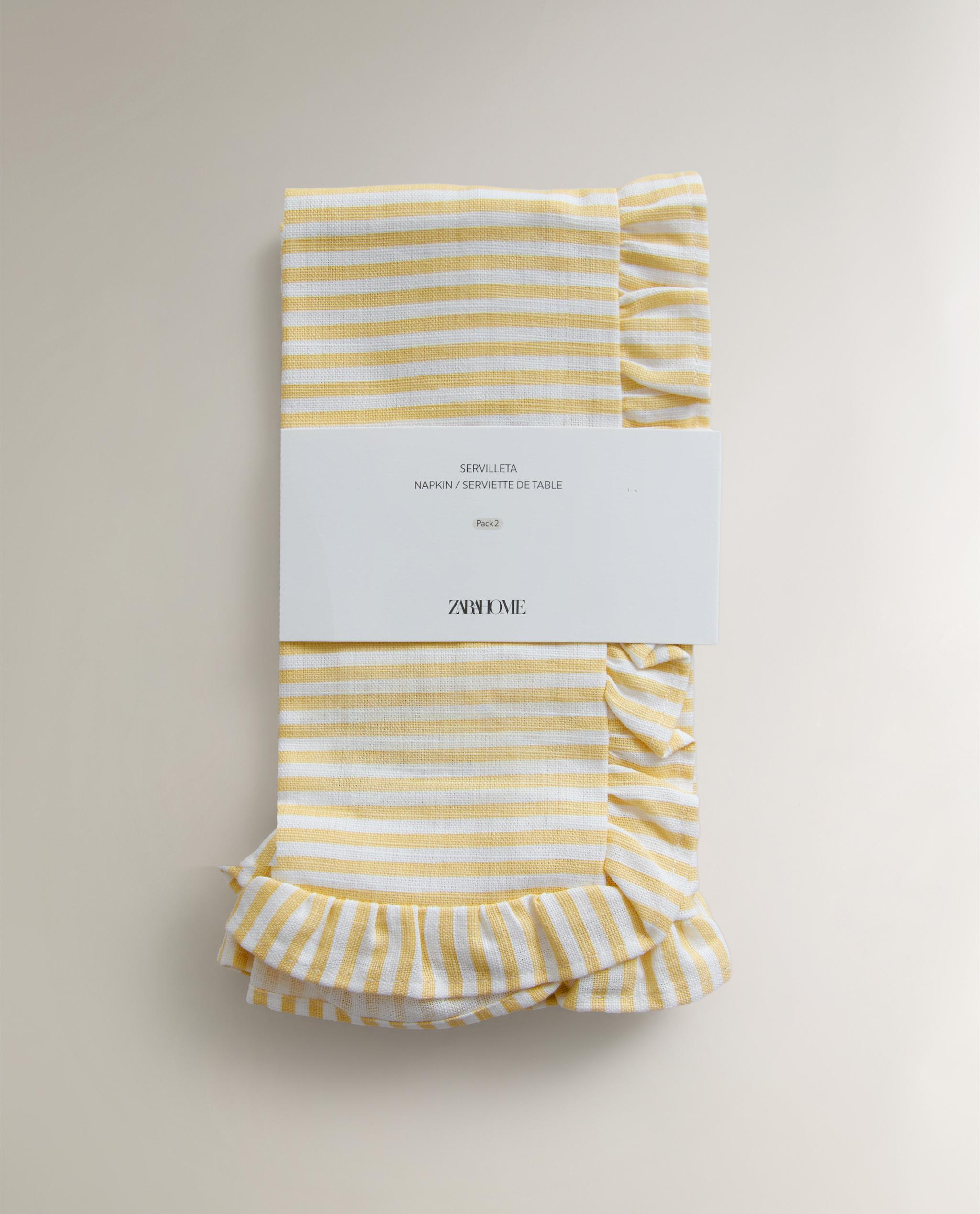 PACK OF RUFFLED COTTON NAPKINS (PACK OF 2) product thumbnail 7