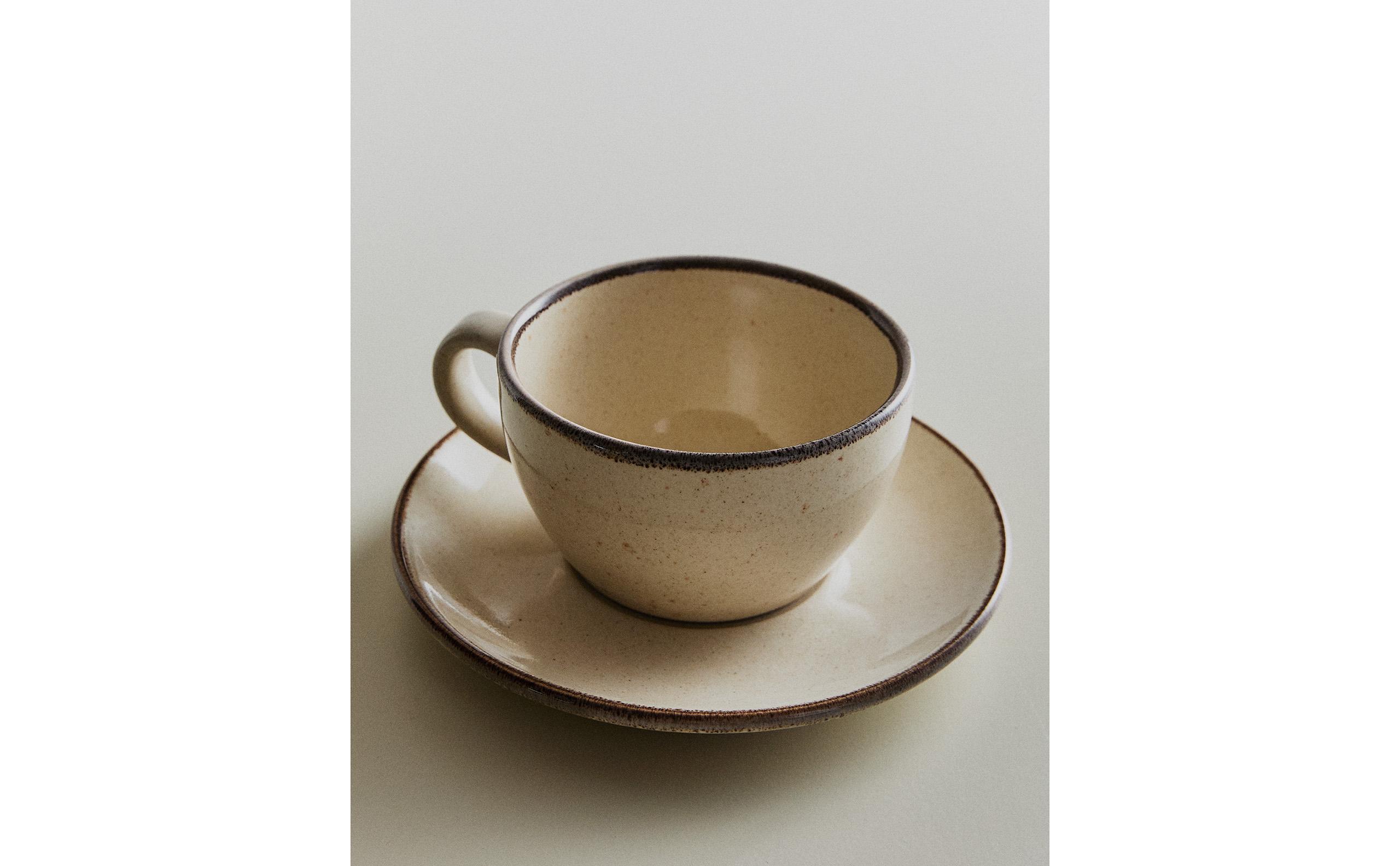 STONEWARE TEACUP AND SAUCER product thumbnail 5