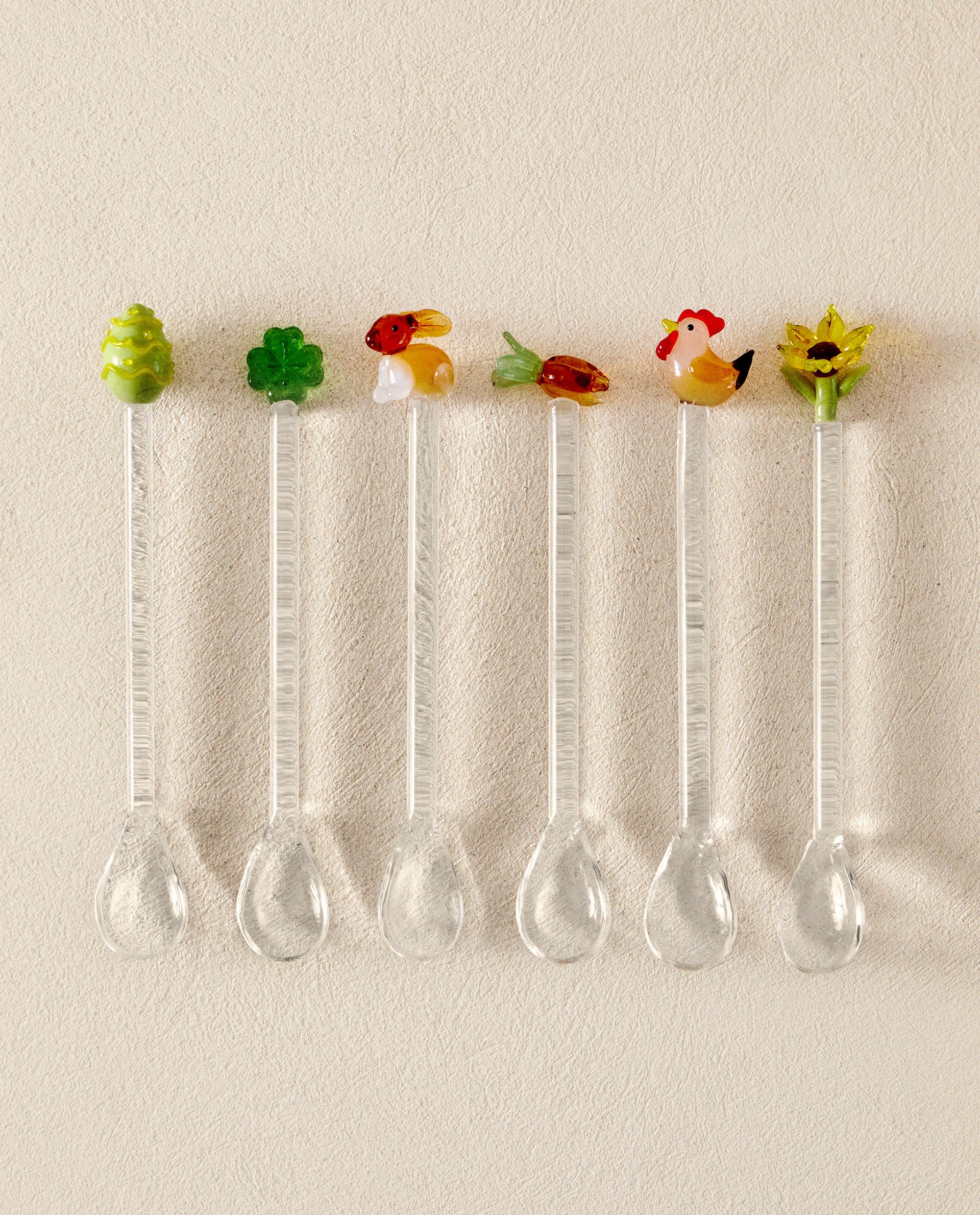 PACK CUCHARITAS VIDRIO PASCUA (PACK DE 6) PACK CUCHARITAS VIDRIO PASCUA (PACK DE 6)