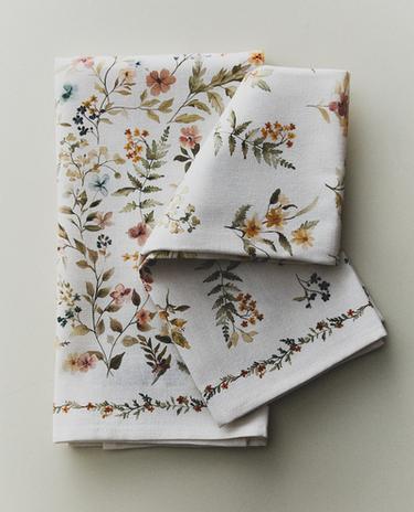 PACK OF FLORAL PRINT TEA TOWEL (PACK OF 2)