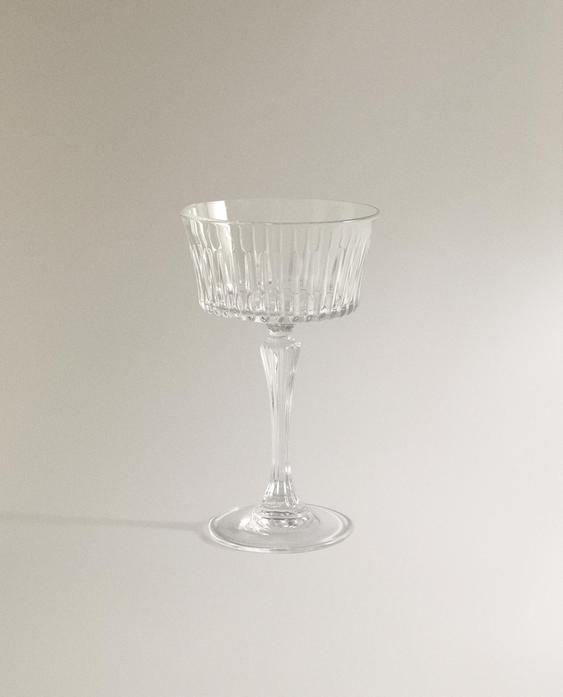 COUPE À CAVA CRISTALLIN EN RELIEF COUPE À CAVA CRISTALLIN EN RELIEF