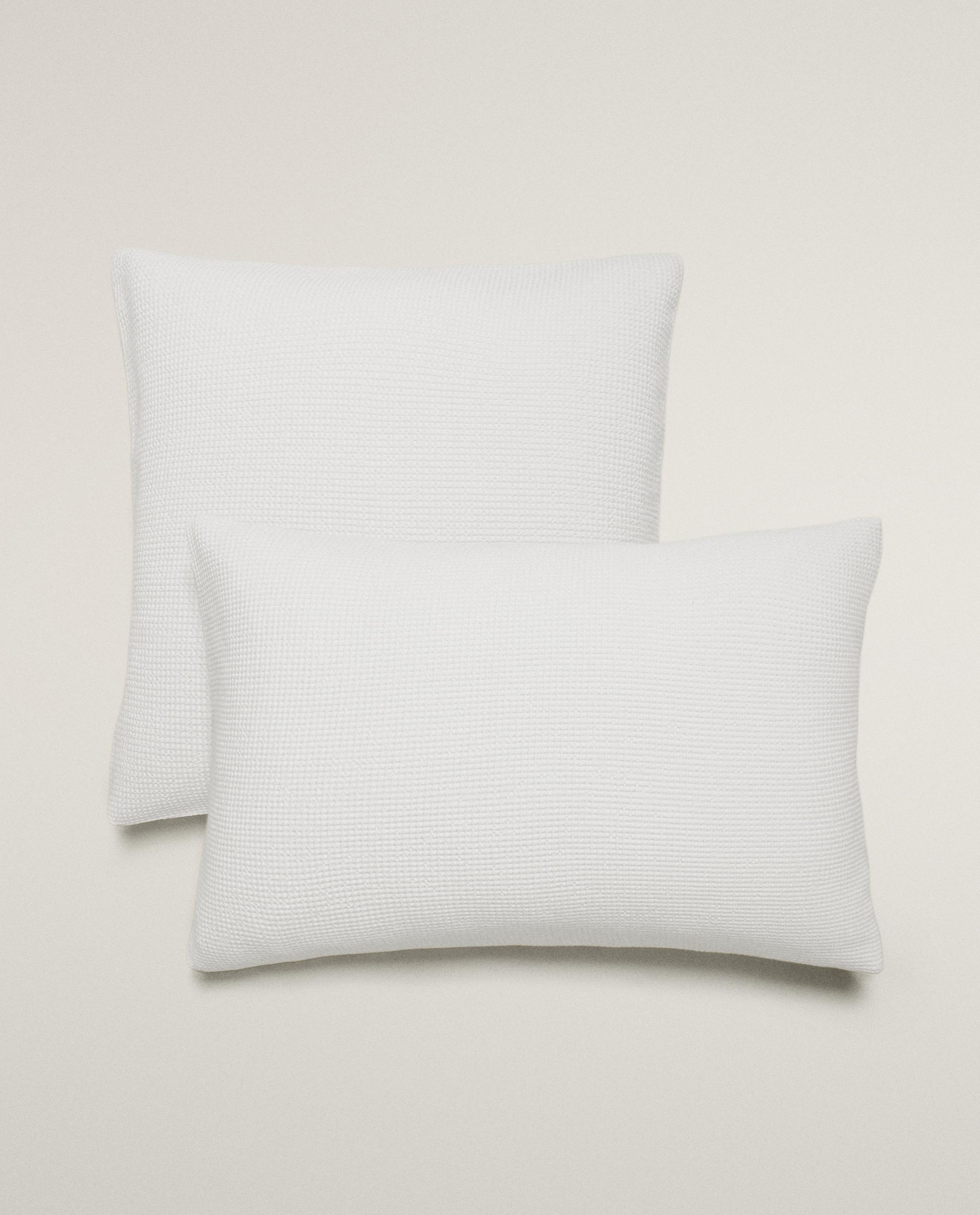 MINI WAFFLE-KNIT COTTON PILLOWCASE product thumbnail 9