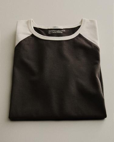 TWO-TONE COTTON T-SHIRT