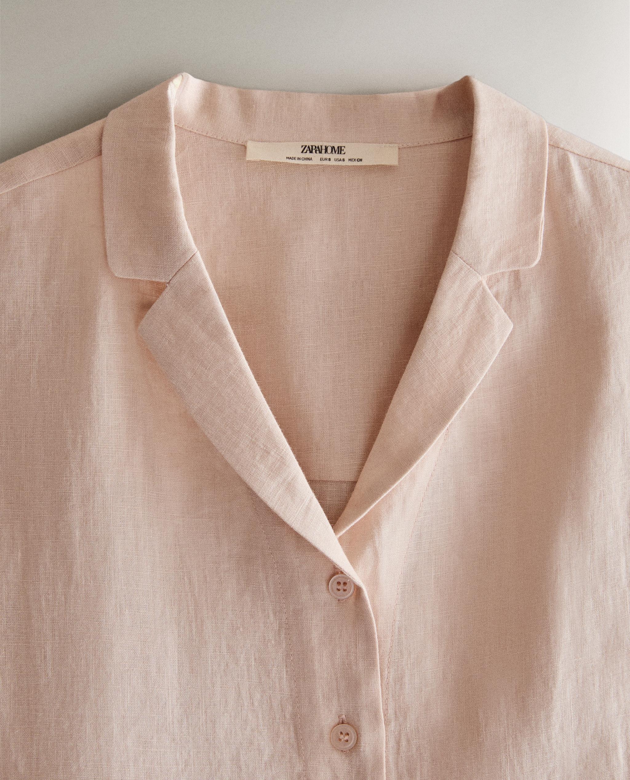 SHORT-SLEEVED LINEN SHIRT product thumbnail 5