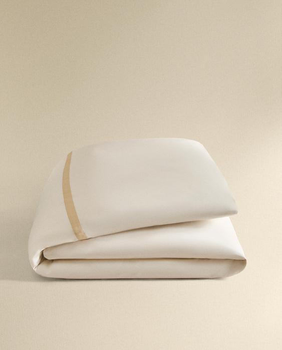 SATEEN DUVET COVER WITH BORDER (300 THREAD COUNT)