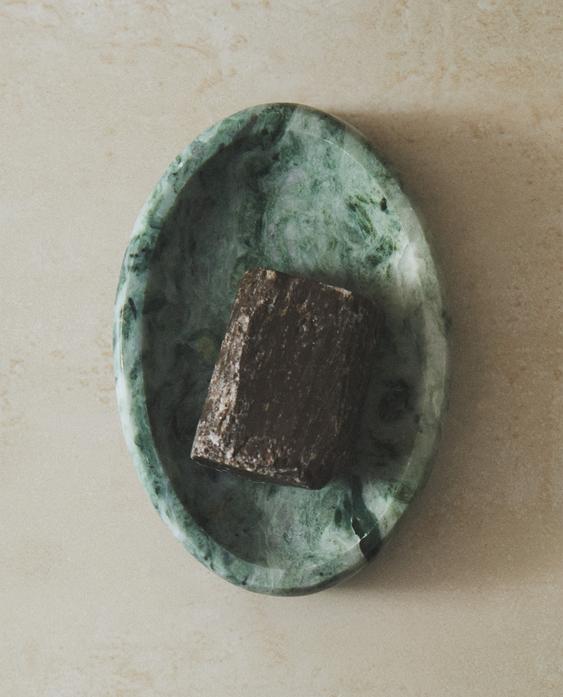 GREEN MARBLE SOAP DISH
