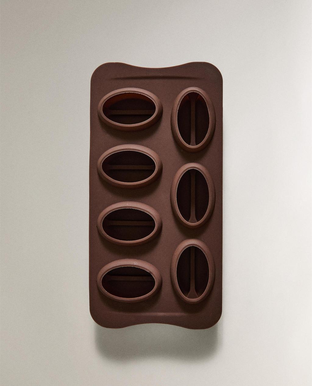 커피 원두 모양 실리콘 제빙 트레이 커피 원두 모양 실리콘 제빙 트레이