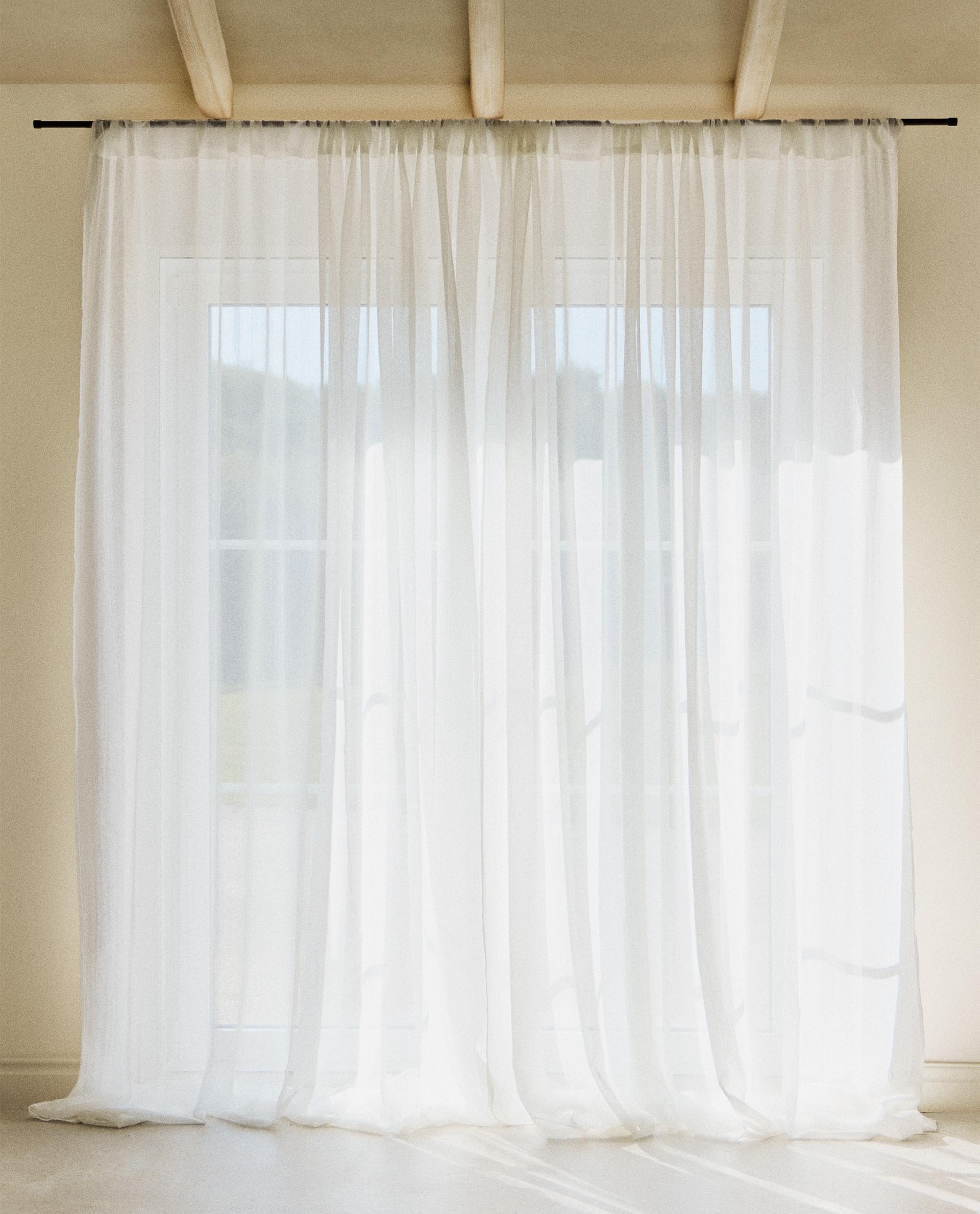 スハレ　寝台列車？のカーテン✖️2点 低遮光性 2倍幅 シアーカーテン | Zara Home 日本/Japan